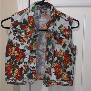 Flower pattern Vest and pants